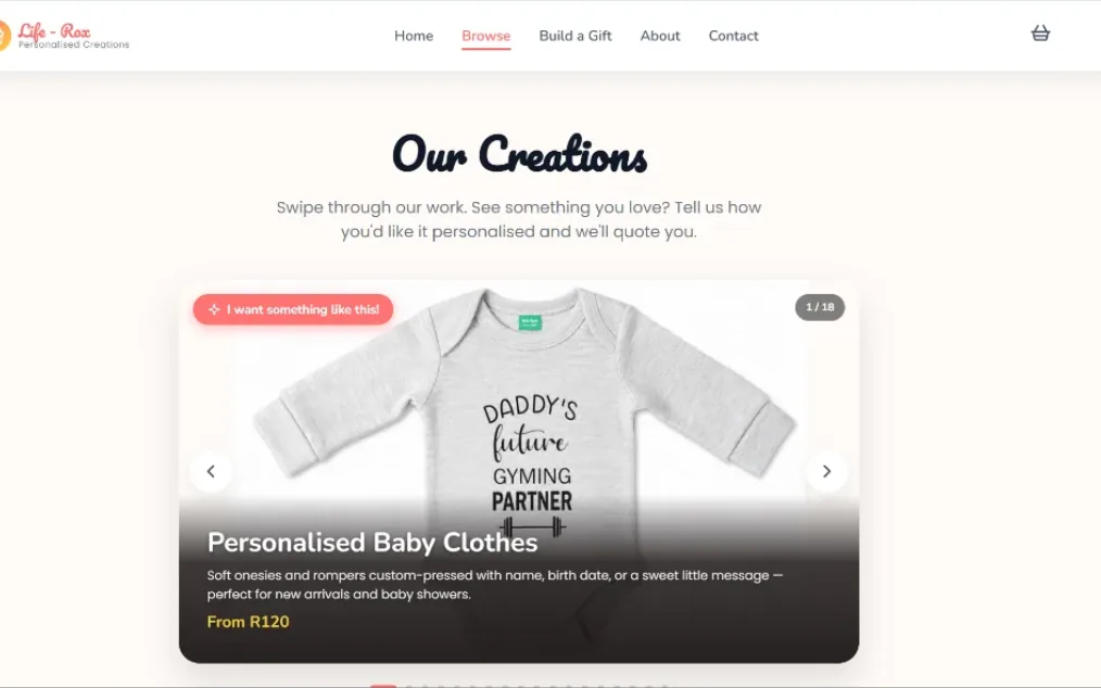Liferox lifestyle brand website homepage